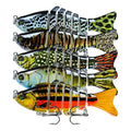 5pcs/set 15.5g 10cm Multi Jointed Swimbait Slow Sinking Bionic Lures Lifelike Freshwater Saltwater Bass Fishing Lures Kit
