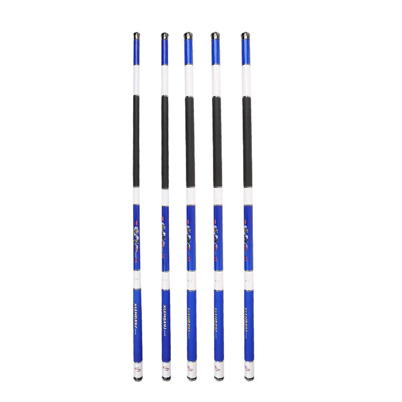 Factory Wholesale Telescopic Carbon Fiber Short Section Stream Hand Pole Fishing Rod for Freshwater