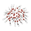 100pcs Lot Lure Fishing Floating Bobber Float Stops Space Beans Connectors River Tools Equipment Plastic Metal Accessories