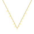 Trendy Stainless Steel Jewelry 18k Gold Plated Party Jewelry Minimalist Hypoallergenic Charm Pendant Necklace for Women