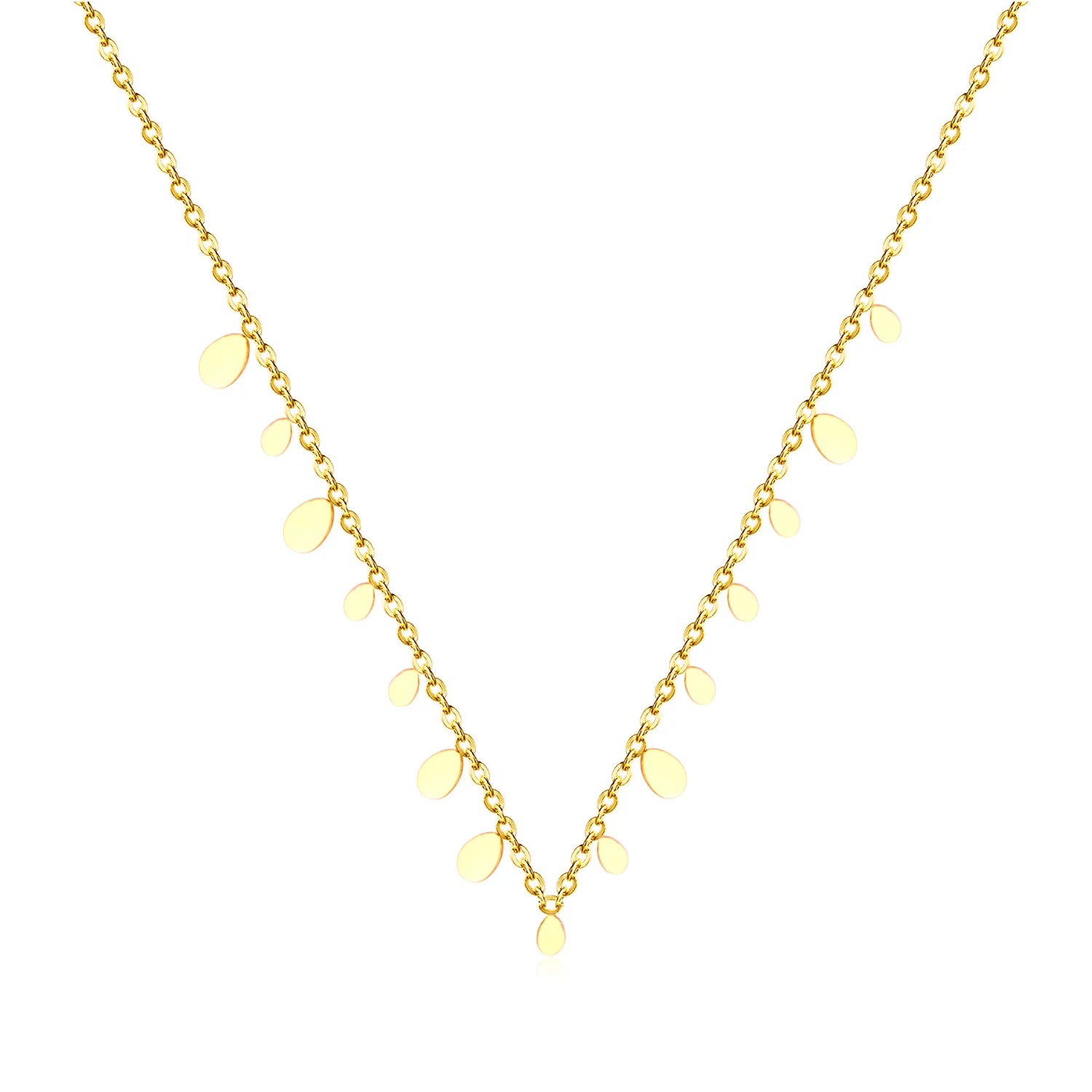 Trendy Stainless Steel Jewelry 18k Gold Plated Party Jewelry Minimalist Hypoallergenic Charm Pendant Necklace for Women