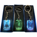 Customized Azrael Death Keyholder Grim Reaper Keychain From Mexico Santa Muerte with LED Made From Crystal