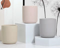 80z 10oz 12oz Matt Colored Ceramic Clay Candle Containers Vessel Christmas Gifs Empty Candle Tumbler Jars  for Candle Making