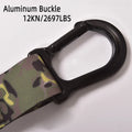 38MM Aviation Aluminum 1200kg Mousqueton Connector Snap Buckle for Suspension Trainer Fitness