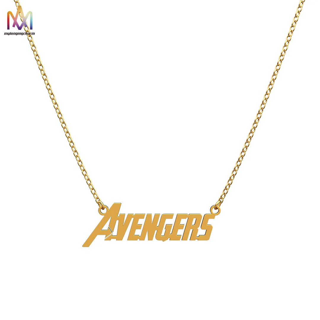 Factory Wholesale Custom Hip Hop Movie the Avengers Charms Movie Necklace