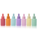 Spot Wholesale 30ml Essential Oil Frosted Cosmetics Glass Oil Flat Shoulder Dropper Bottle Screen Printed Skin Care Cream