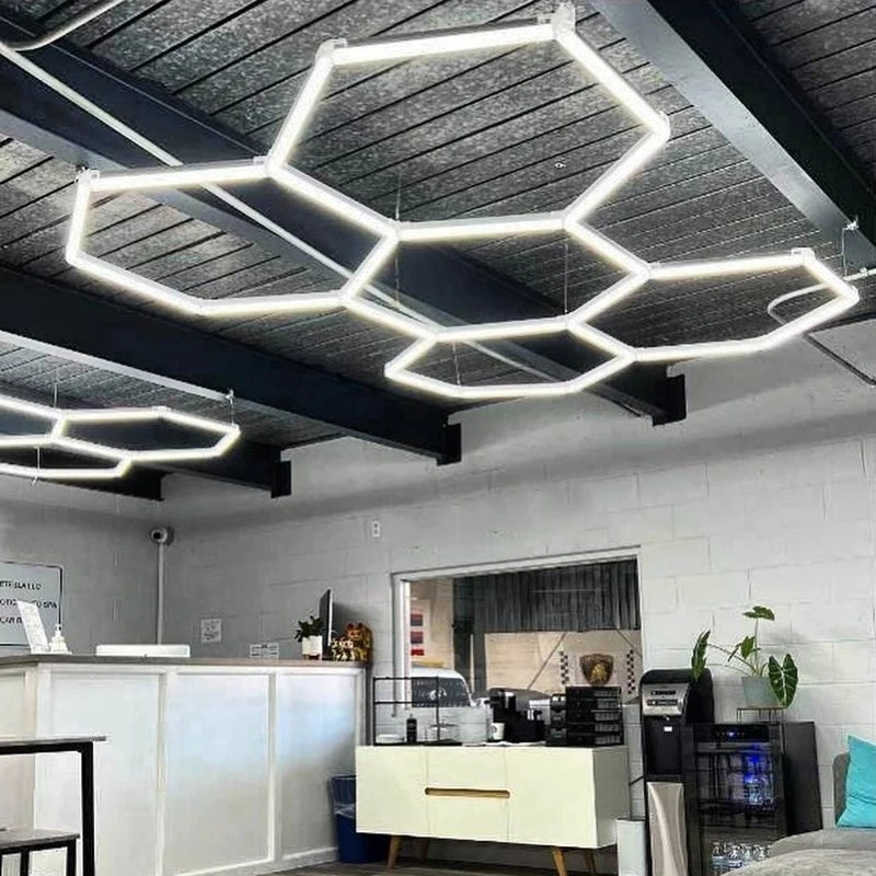 Factory Sell Easy Install Led Light Hexagonal Working Honeycomb Light for Detailing Work Light LED Lamp