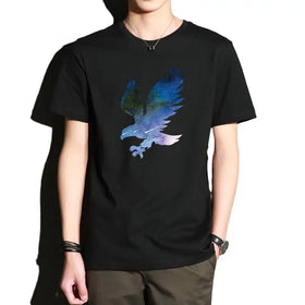 Factory Wholesale Men's T Shirts Large Size 5XL Short Sleeve Breathable O-Neck Printing T Shirts