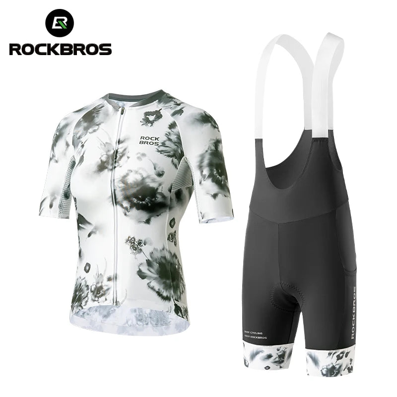 ROCKBROS Custom Cycling Jersey Suit Breathable Racing Clothes Jersey Men Cycle Wear Racing Bike Cycling Jersey