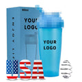 Custom Shaker Bottle for Protein Mixes 400Ml 600Ml Protein Shaker Bottle With Mixer Ball Shaker Cup Protein Shake Bottle