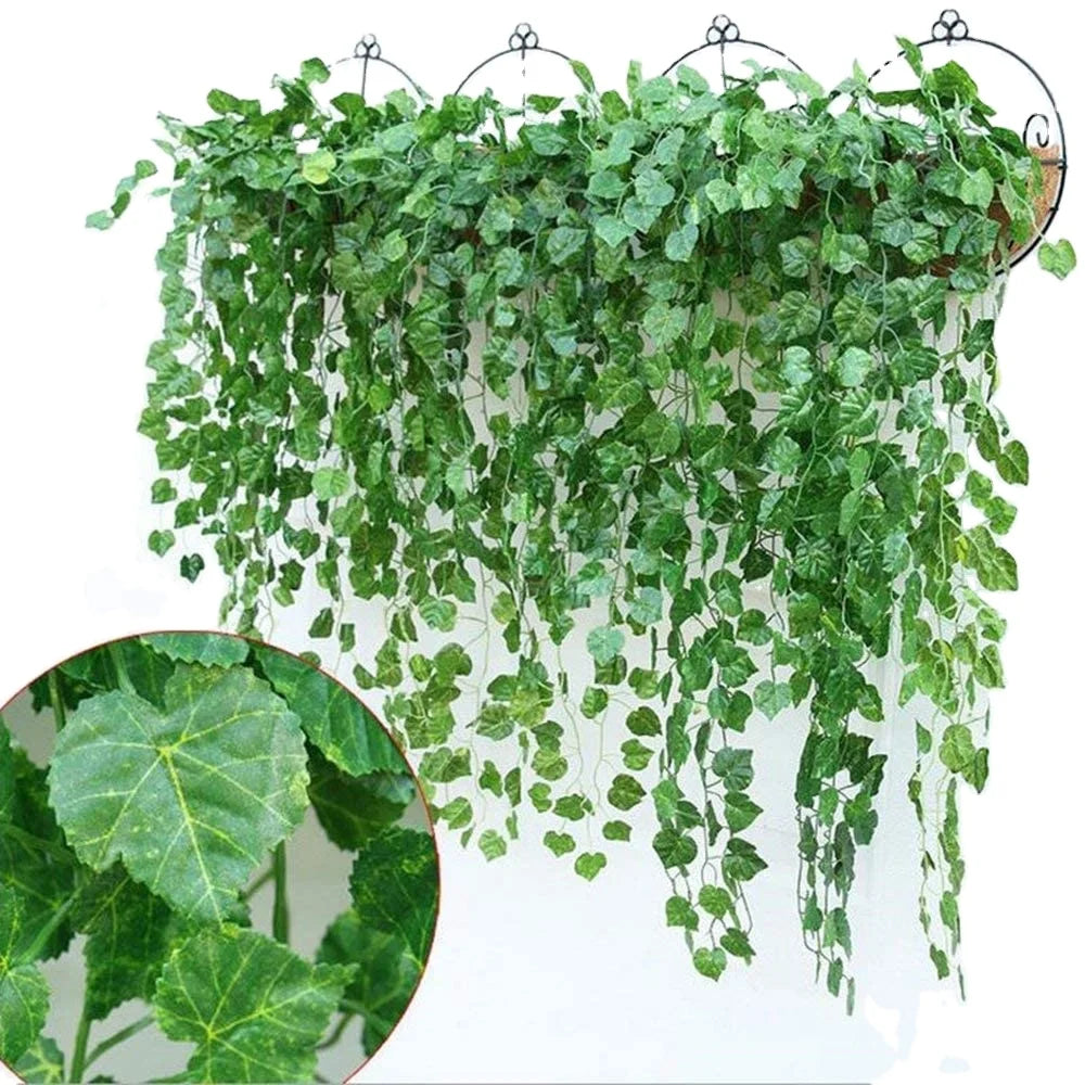 INUNION Artificial Ivy Leaf Plants for Ivy Wall House Room Indoor Greeny Chain for Wedding Wall Decorative