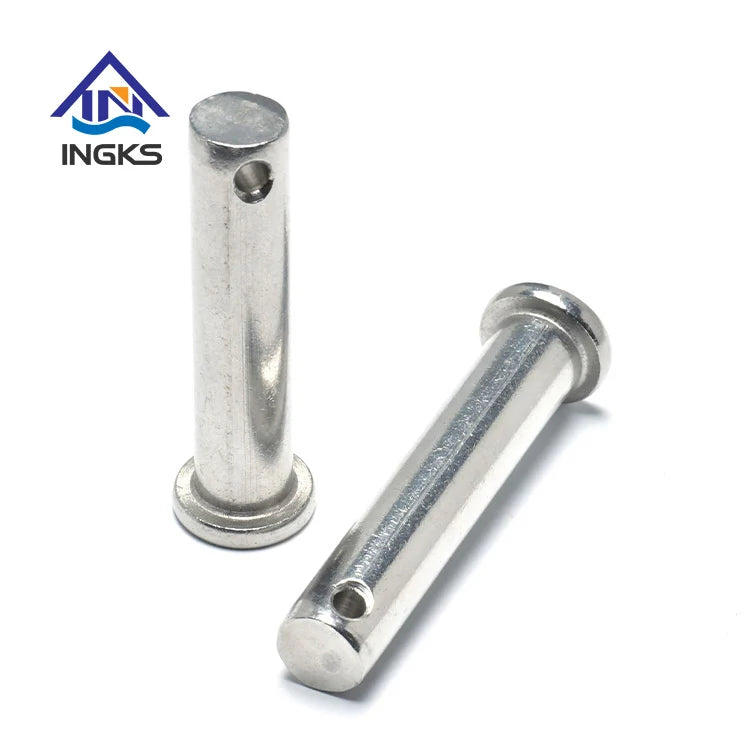 18-8 Stainless Steel Large Flat Head Custom Size Clevis Pin with Hole for Retaining Clip