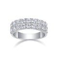 Best Selling Classics Moissanite Silver Jewelry Women Engagement Party Sterling Stone Luxury Party 925 Diamond Wedding Rings