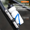 PRO STAR Aluminum Alloy Mini Portable Bicycle Pump with 160PSI Gauge Schrader/Presta Valves for Mountain/Road Bikes