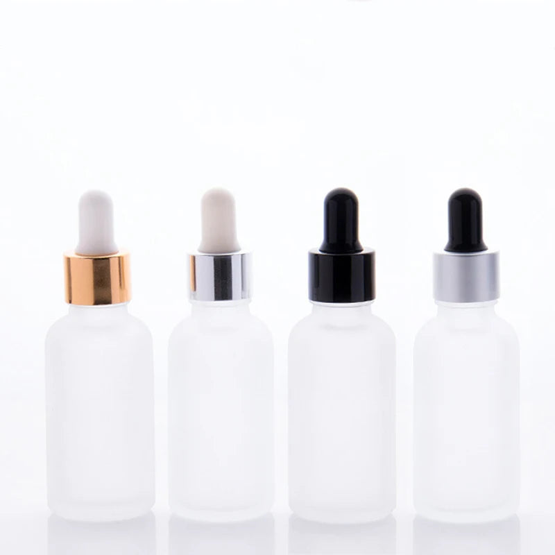 5ml 10ml 15ml 20ml 30ml 50ml 100ml Skin Care Frosted Glass Dropper Essential Oil Bottle Dispenser Bottles