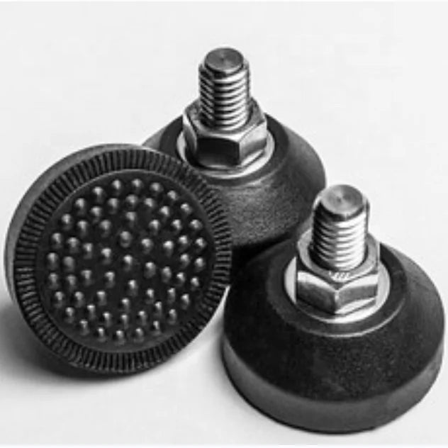 ZR Customizable Furniture Bolt Leveling Feet Quality Adjustable Nylon Base Plastic Metal Swivel Mount for Hospital Furniture