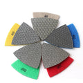 90*90*90 MM Flexible Triangle Electroplated Diamond Polish Pad for Glass Wood Stone Ceramic Tile