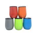 Eco-Friendly 12oz Leakproof Wine Tumbler Reusable Double Wall Insulated Coffee Vacuum Insulated Mug
