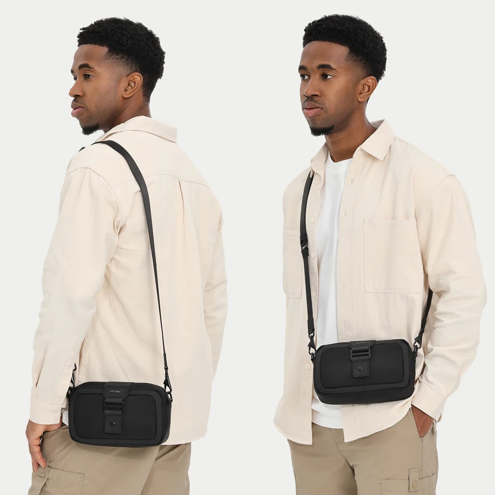 Ozuko 9829 Small Crossbody Bag with Longer Adjustable Strap for Women & Men Cross Bag Lightweight Travel Purse Shoulder Handbag