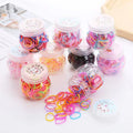 Korean Candy Color Children's New Style Lovely Cartoon High Elastic Disposable Rubber Band Hair Band for Baby Girl
