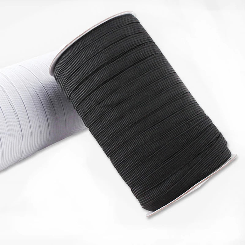 10mm 12mm Wide in Stock Braided Thicker 100% Polyester Fabric Elastic Woven Stretch Webbing Ribbon for Jeans and Belts