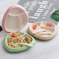Children's Eco-Friendly Plastic Dinner Plates with Divided Serving Tray Modern Design Food Grade Silicone for Kids' Dining