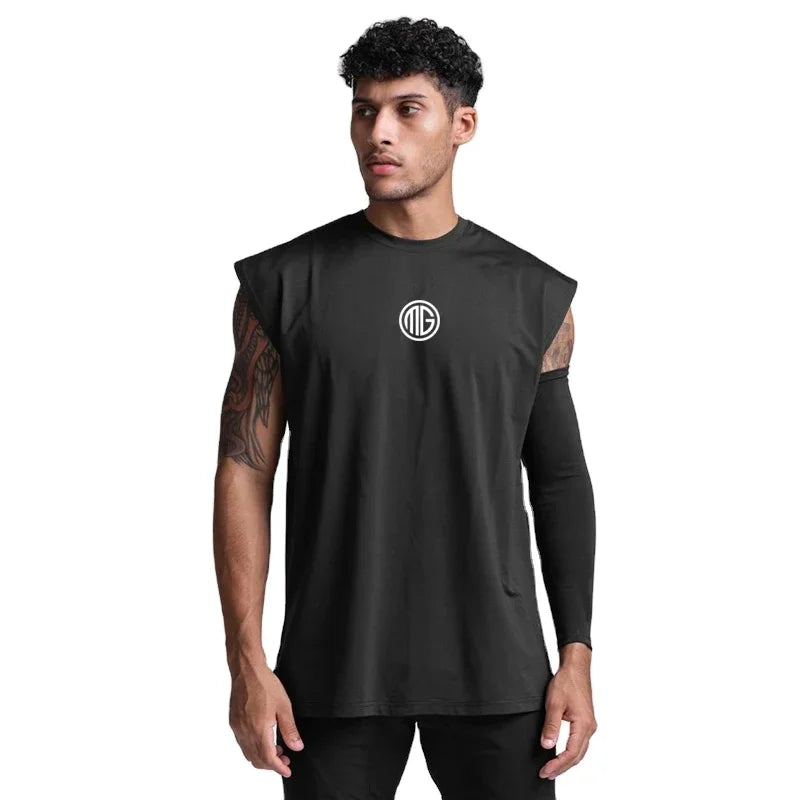 Customized logo Gym Tank Top Men Quick Dry Bodybuilding Stringer Singlets Mesh Sleeveless Shirt Men Fitness Clothing Muscle Vest