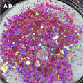 Wholesale Holographic Chunky Cat Eye Glitters Bulk 3D Bubble Glitters for Tumbler Nail Art Epoxy Resin Crafts Snow Globe