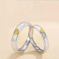 Couple Ring For Wedding Jewelry Valentine's Day Gift Open Adjustable Ring golden ginkgo biloba leaves Couple Ring