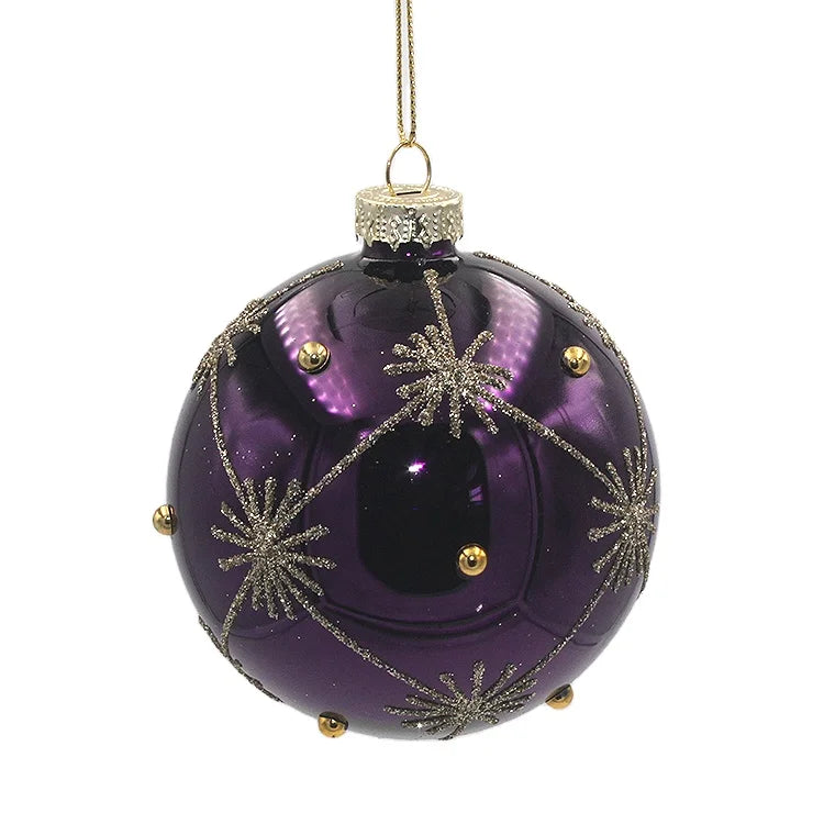 Factory Direct Sale New Arrival Christmas Ball Glass Ornaments for Christmas Tree Hanging Decoration
