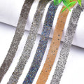 Wholesale Hot Fix 1cm Wedding Bridal Iron on Beads Lace Trim With Rhinestone Tape Ribbon DIY Appliqued Garment Accessories MegaBDM