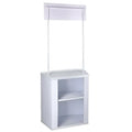 China Supplier PP Material Cheap Promotion Counter Promotion Table for Adverting and Promotion