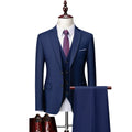 EUR US Size XS-4XL Navy 2 Button Business Blazers/best Wedding Groom's Three-piece Suit Casual  Tuxedo (Jackets+Vest+Pants)