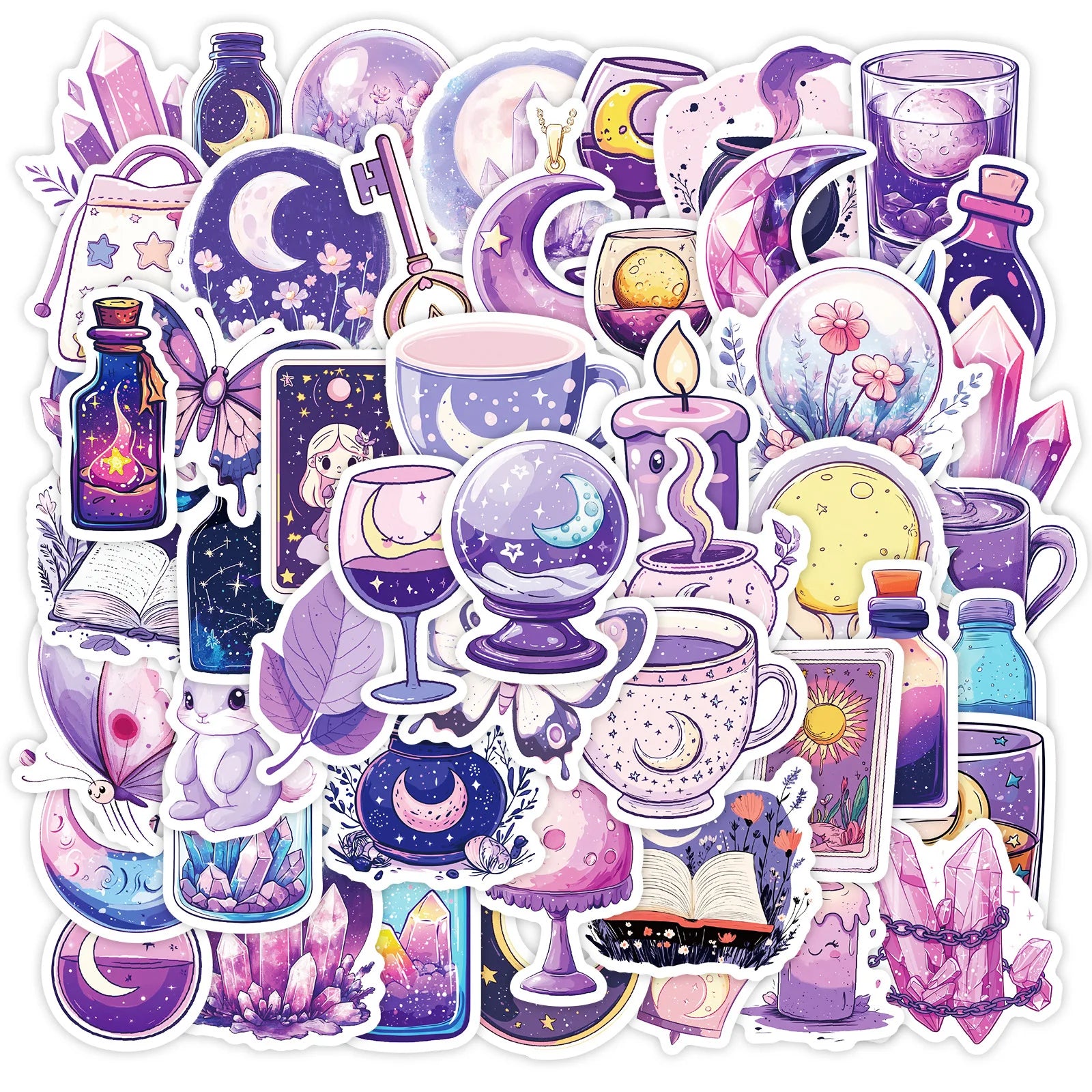 50pcs Retro Art Nostalgic Clocks Graffiti PVC Vinyl Sticker Packs for Laptop Notebook Water Bottle Cup Suitcase Skateboard