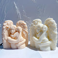 Angel and Child Sculpture Soy Wax Candle Mould Greek Figurine Home Decor Mother With Baby Statue Silicone Mold