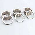 Wholesale Keychain Accessories Split Flat Stainless Steel Key Rings