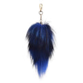 Wholesale Dyed fox Fur Tail for Plush Keychains Toys fox Decoration fox Tail Keychain Bag Charms Pendant Decoration Accessories