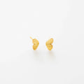 LOZRUNVE 18k Gold Jewelry Wholesale Trend 2021 Plain Silver S925 Small Wing Stud Earring
