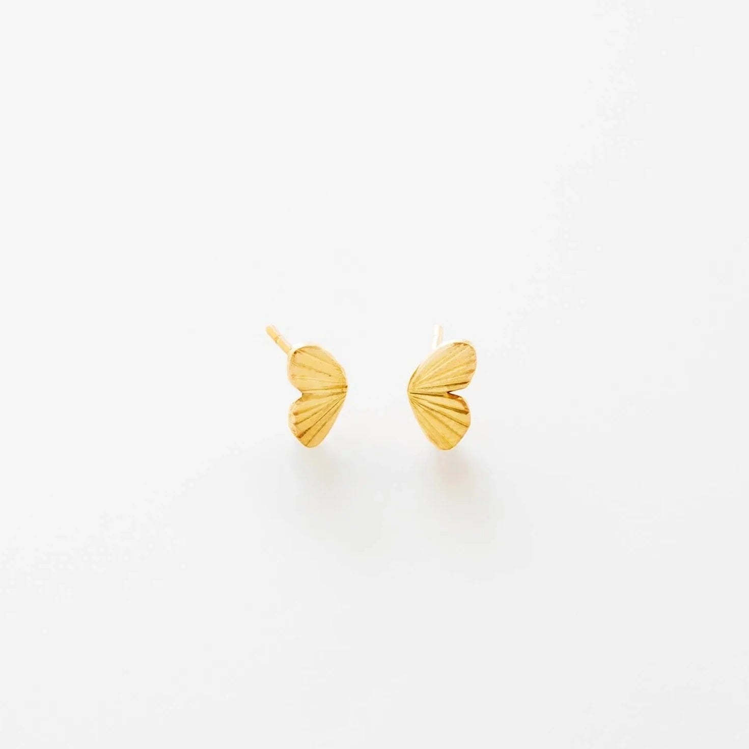 LOZRUNVE 18k Gold Jewelry Wholesale Trend 2021 Plain Silver S925 Small Wing Stud Earring