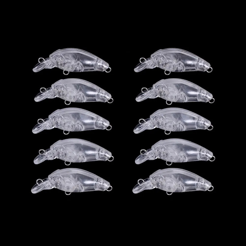 Wholesale CB005-0 4.5cm 2.9g Hard Bait Unpainted Blank Crankbait Fishing Lures Without Hook