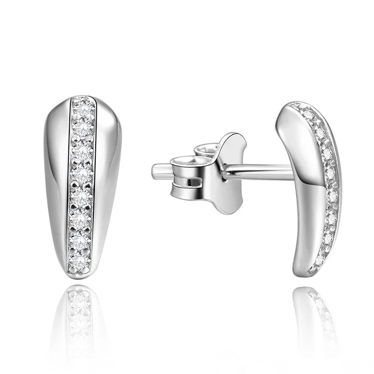 Italy 925 Sterling Silver Stud Designer Earrings Wholesale Fashion Allergy Earring
