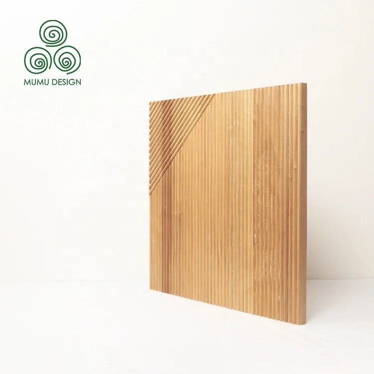 MUMU 3D  Facade TV Fluted Living Room  Wall Board Paneling