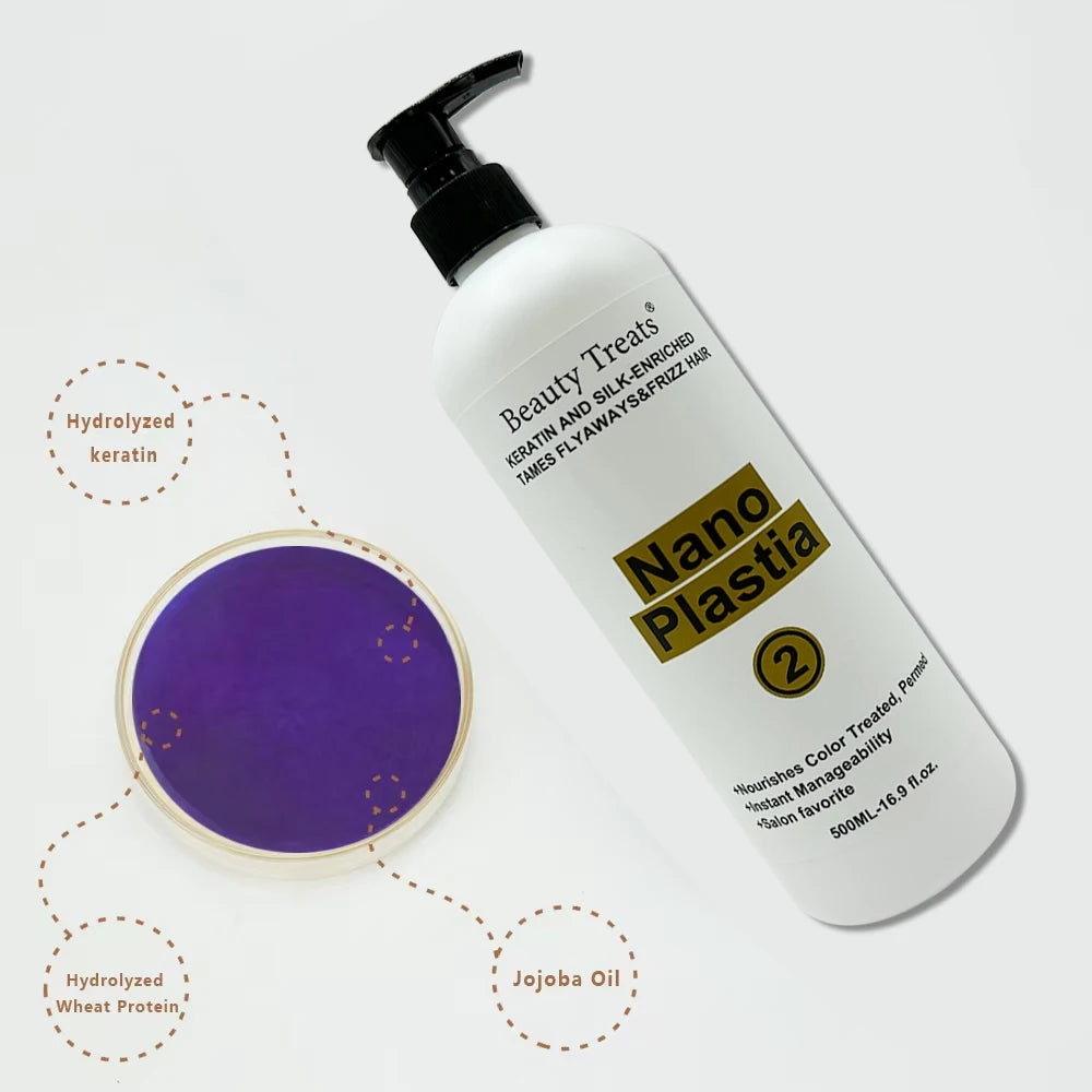 Beauty Treats Organic Keratin Repair Cream Hydrolyzed Keratin Coconut Oil Concentrated Formula Nourishing Moisturizing