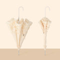 LOTUS New Inventions Japanese Style 8 Ribs White Lace Wedding Pagoda Umbrella for Ladies