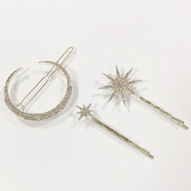 2025 Wholesale Women Rhinestone Hairgrip Cynthia/Moon/Star/Snowflake for Women Barrette Hairclip Hairpin