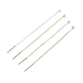 BAR DIY 18K Gold Plated Dangle Earring Demi Fine Jewelry Threader Drop Earrings for Women Gift with Jump Ring