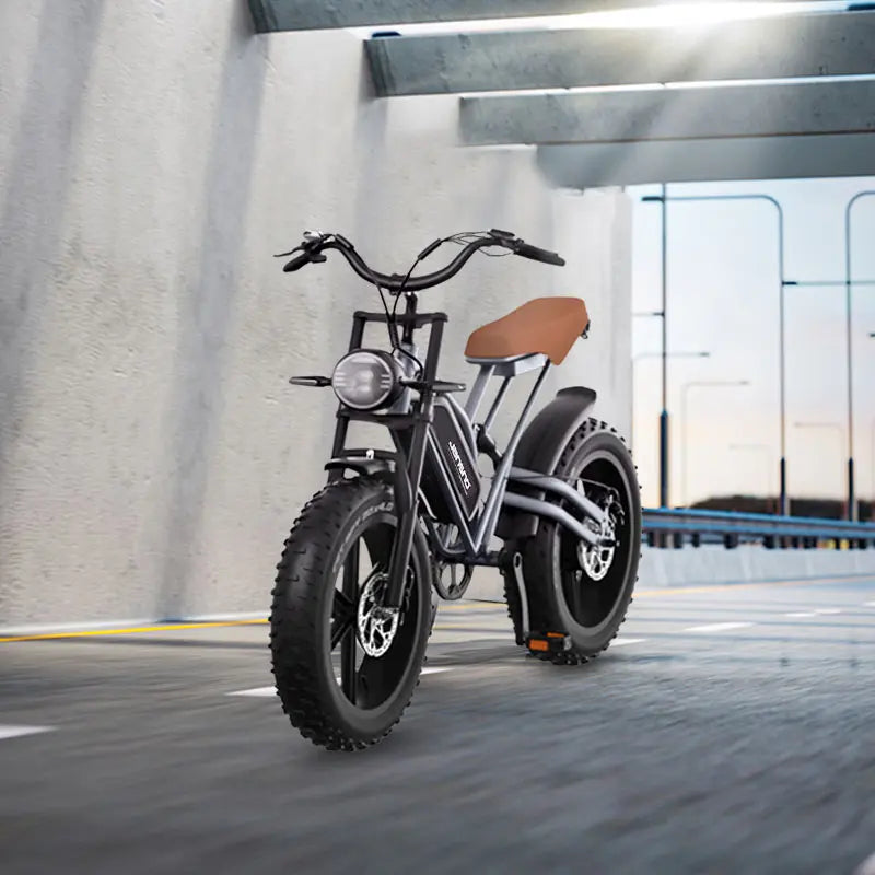 2024 USA/EU Stock 20-Inch Electric Adult Bike Beach/Snow All-Terrain Fat Tire Classic Electric Bike with Integrated Battery