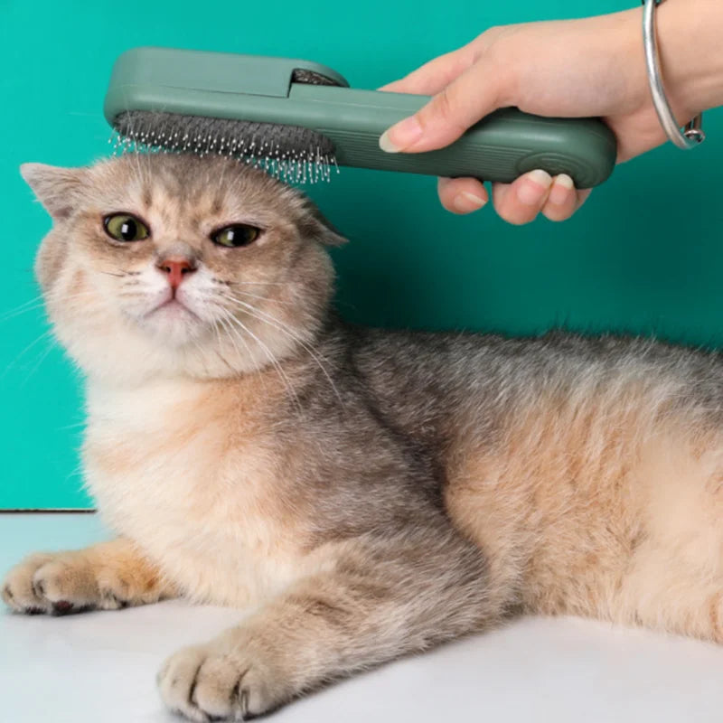 Customizable Stainless Steel Pet Comb Brush for Cat and Dog Grooming Cleaning and Styling Tool