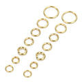 100Pcs/Wholesale Factory Price Gold Plated Stainless Steel Open Jump Ring Closed Ring of Jewelry Make Accessories