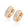 29255 Fashion Earrings for Women Latest Design 18k Gold Plated Jewelry Diamond Stone Gold Hoop Earring Women